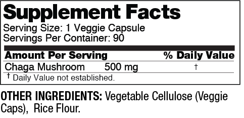 Chaga nutrition facts